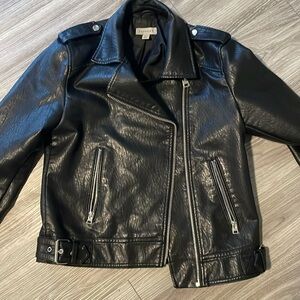 Topshop faux leather jacket